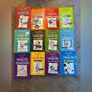 diary of a wimpy kid book collection!
